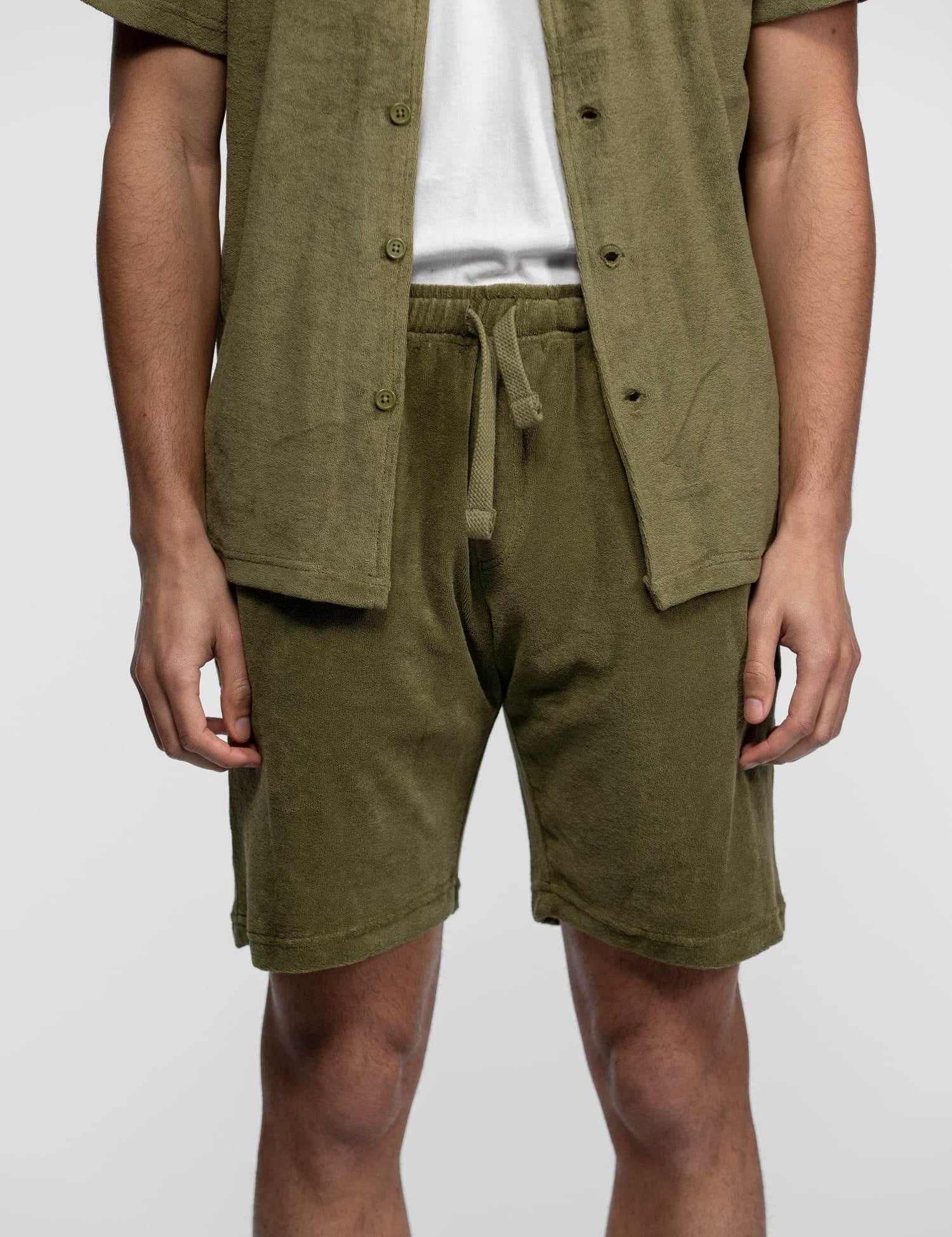 DAYTONA 73 Short uomo Fresno in spugna verde 