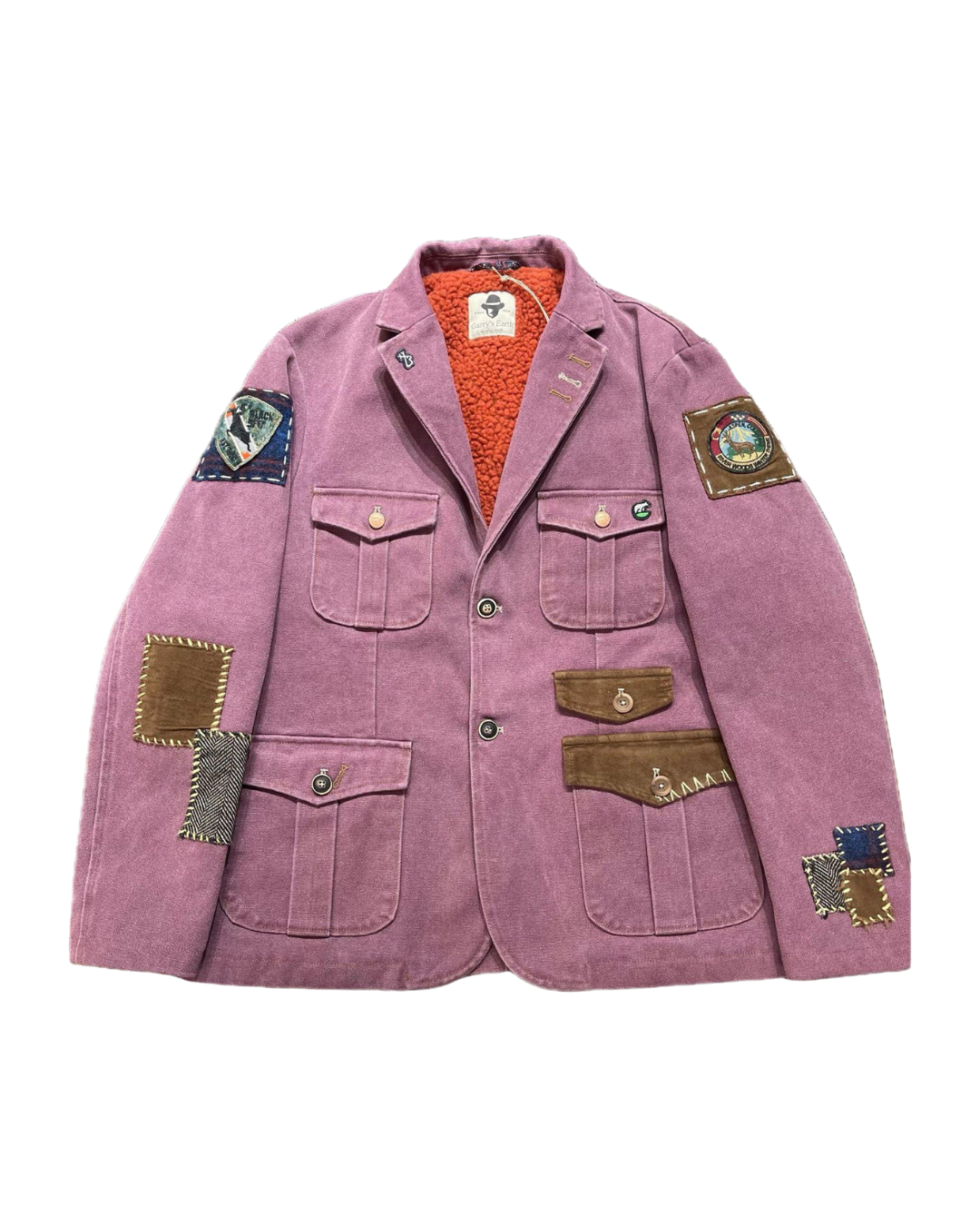 GARRY'S EARTH Giacca unisex in canvas melanzana Mountain 09 