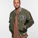 DAYTONA 73 Bomber uomo in nylon verde khaki Oshawa 