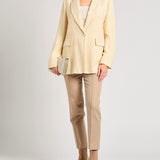 HANAMI D'OR Blazer donna Ollie in tessuto avorio 