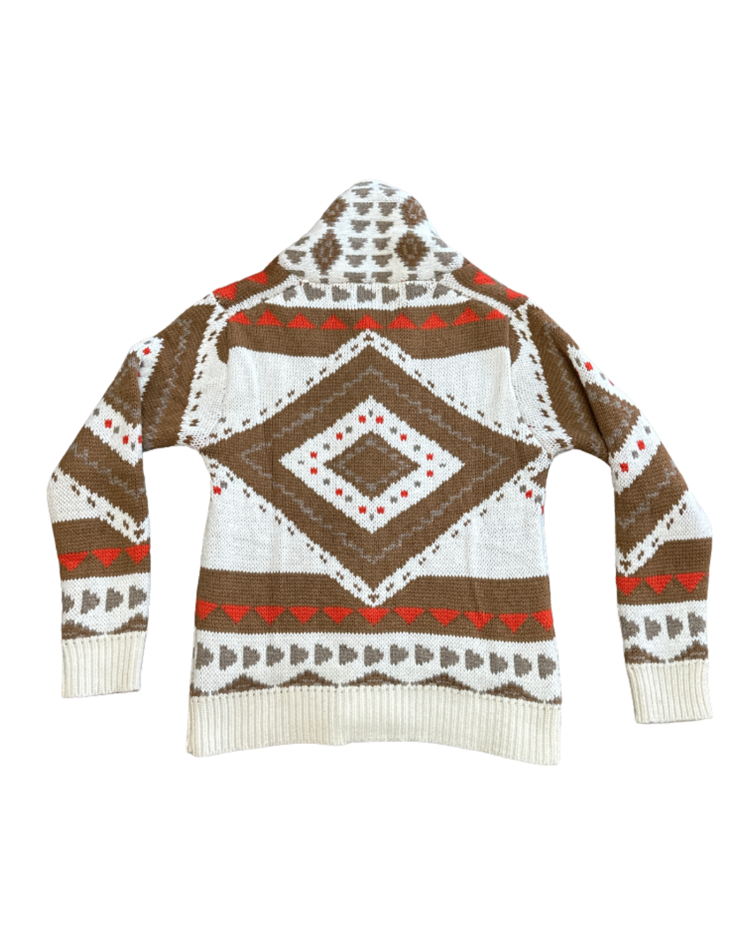 TOOCO Cardigan uomo Everest bianco/nocciola 