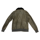 STEVE MCQUEEN Giacca pelle John3 Dark Kaki 