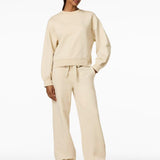 GOLDBERGH Felpa donna Relax girocollo in cotone champagne 