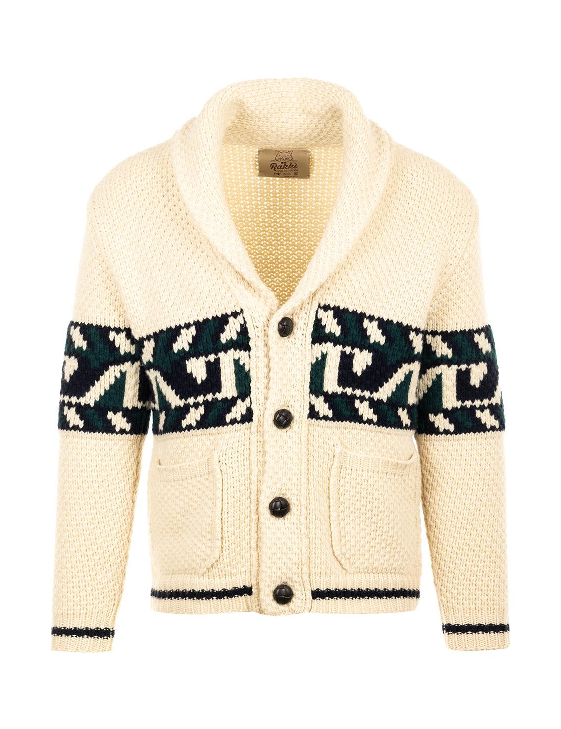 RAKKI Cardigan uomo Jacquard 