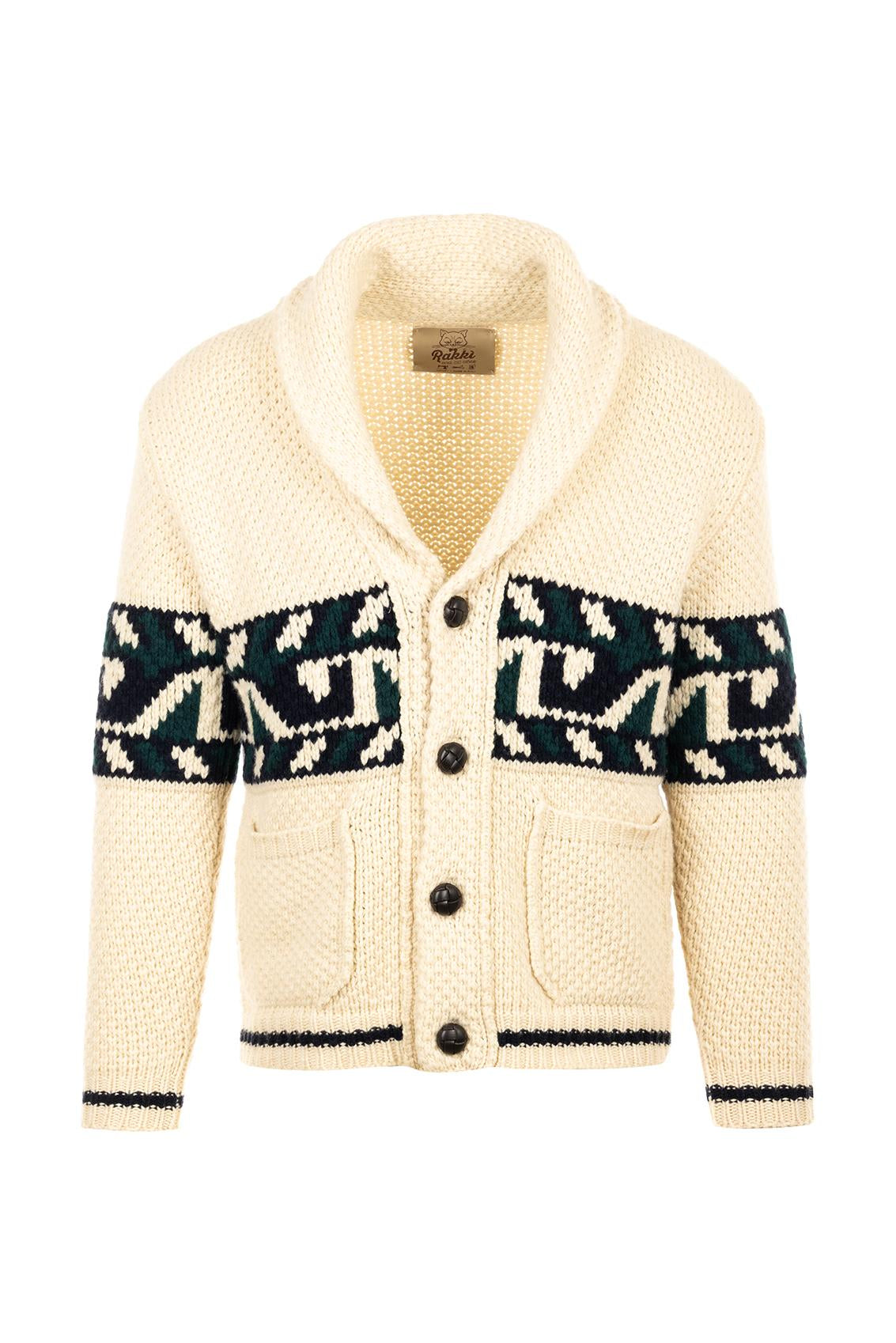 RAKKI Cardigan uomo Jacquard 