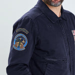 DAYTONA 73 Blouson Robery uomo in twill blu 
