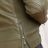 LE MANS Giubbotto uomo Silverstone Sheep Crown in pelle montone kaki L 