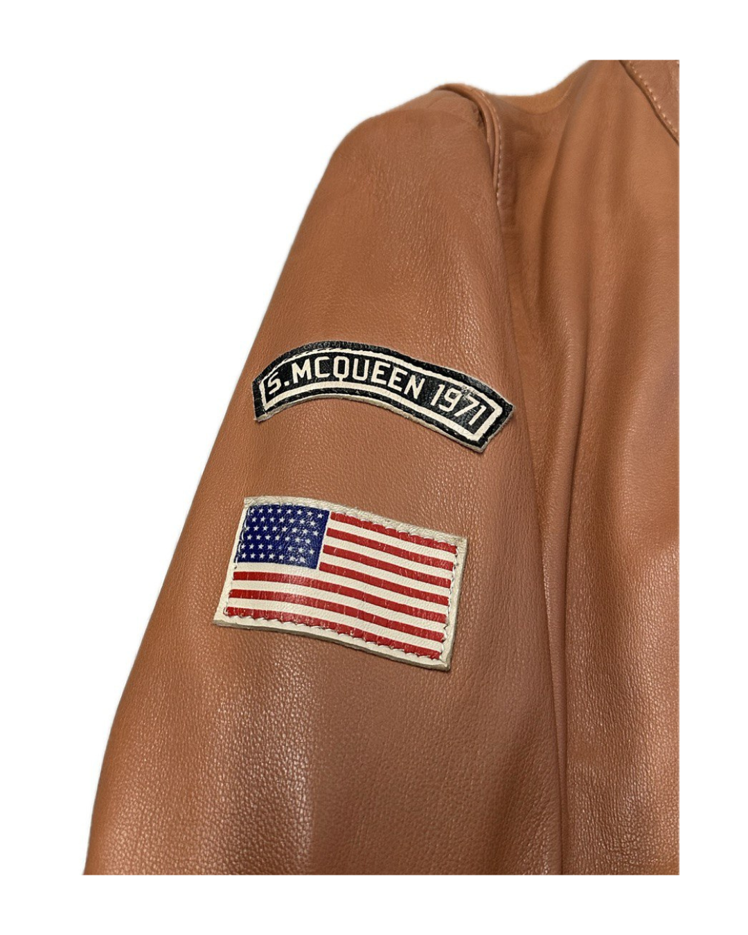 STEVE MCQUEEN Giacca uomo in pelle scamosciata Stan Havane 