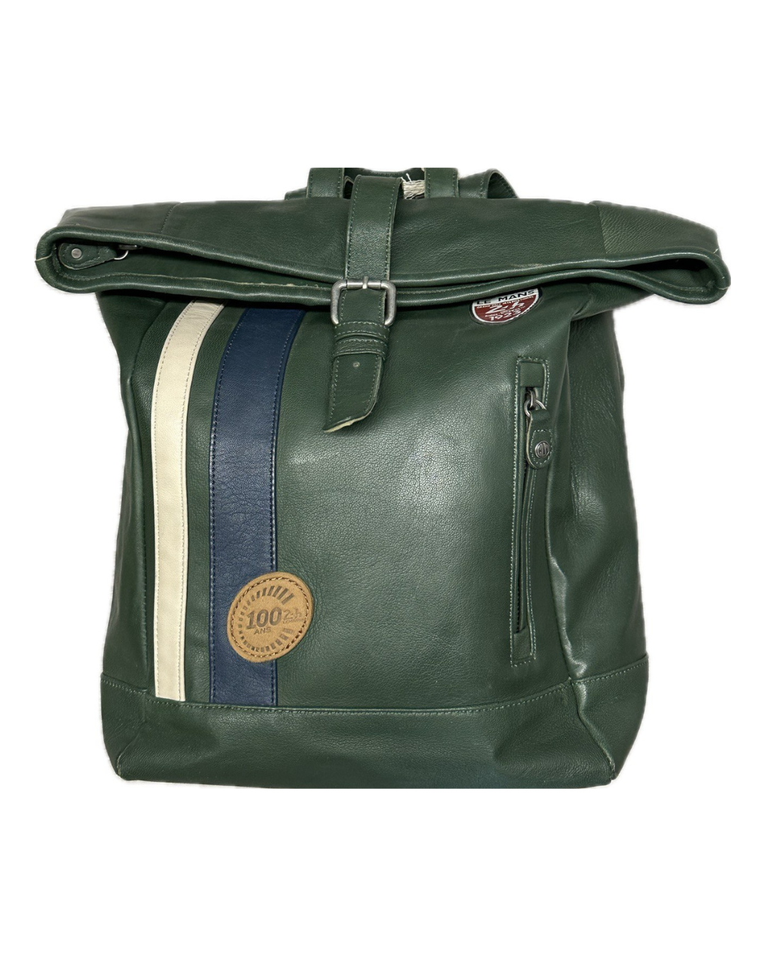 LE MANS Zaino unisex in pelle verde 