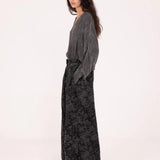 SANCTAMUERTE Pantalone donna Palazzo S192 