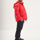 DAYTONA 73 Piumino uomo in nylon rosso Denisson 