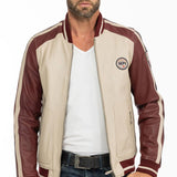 STEVE MCQUEEN Giubbotto uomo Walt Dark Red in pelle montone S 