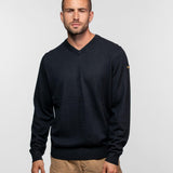 DAYTONA 73 Maglia uomo Ayulo con collo a V nera 