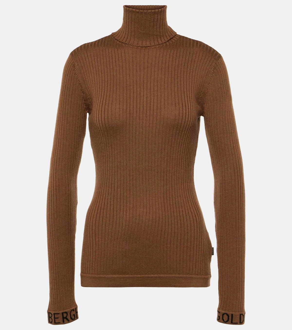 GOLDBERGH Maglia donna Mira collo alto a costine slim fit mocha 