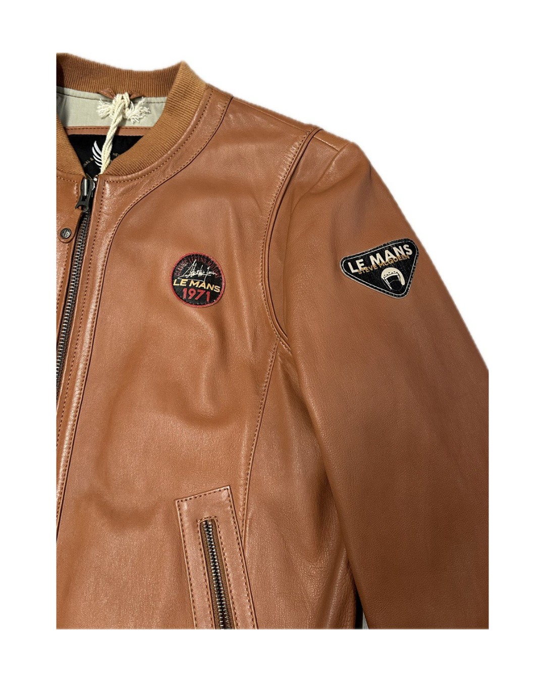 STEVE MCQUEEN Giacca uomo in pelle scamosciata Stan Havane 