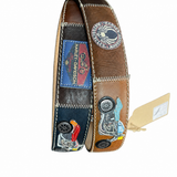 RED BELTS Cintura artigianale in pelle Harley 