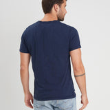 DAYTONA 73 T-shirt uomo American Slub navy 