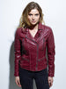 Women's Jerrie Sheep Victoria leather jacket biker style