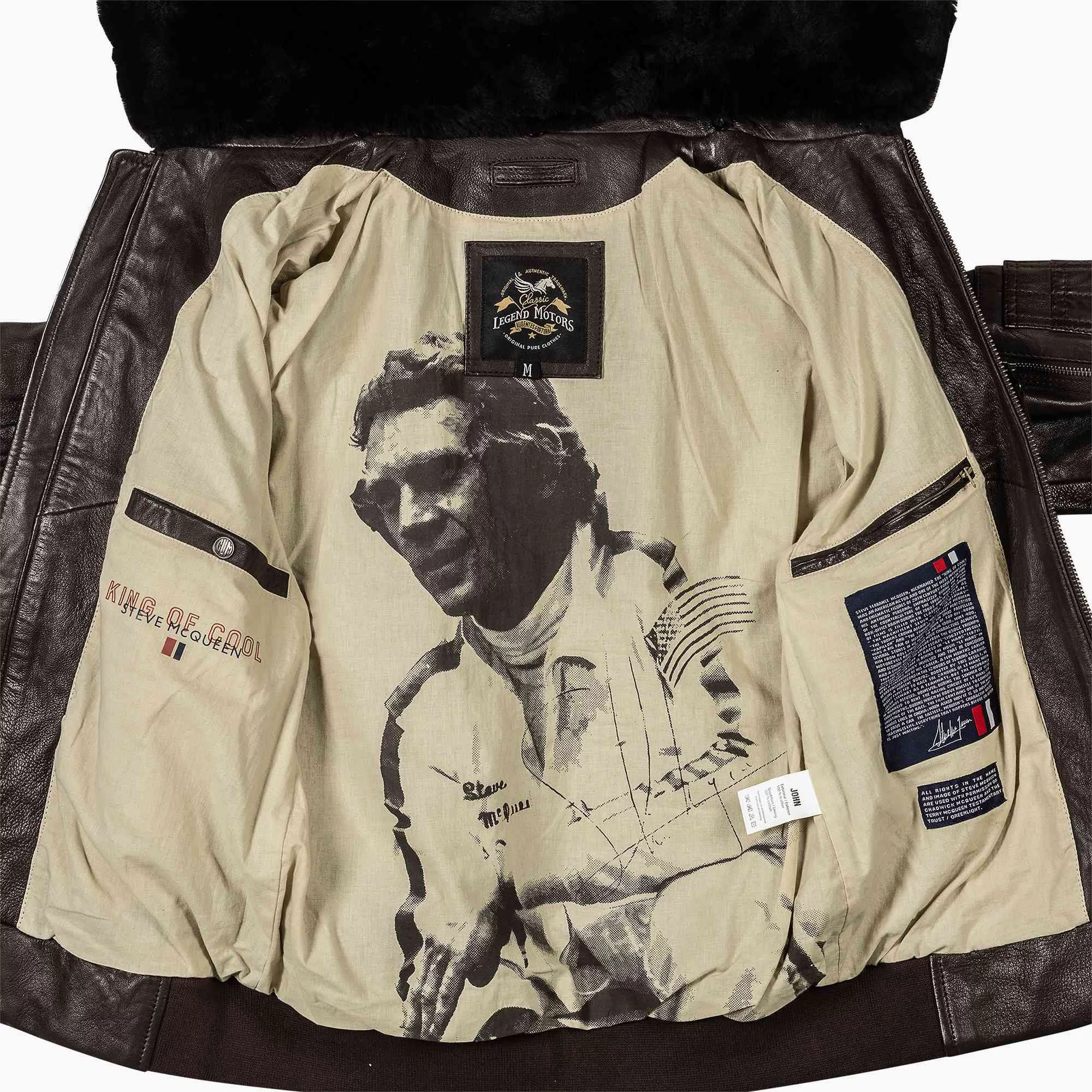 STEVE MCQUEEN Giacca uomo in pelle John3 