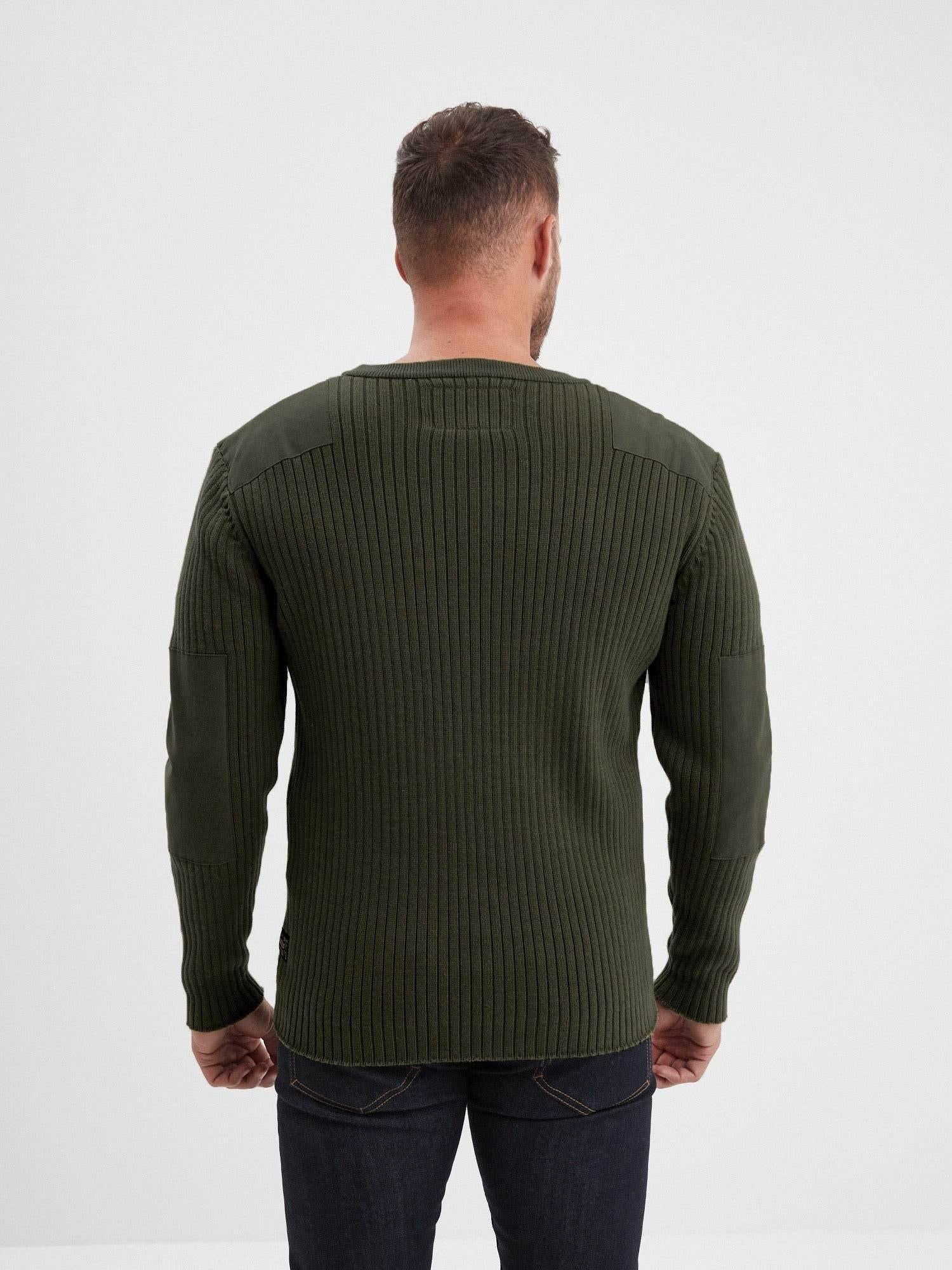 DAYTONA 73 Maglia uomo Basset girocollo verde militare 