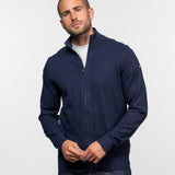 DAYTONA 73 Cardigan Arnold uomo navy in cotone e cashmere con zip 