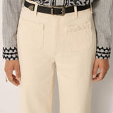 MAISON HOTEL Pantaloni donna Maxton Hamlet Ecru 