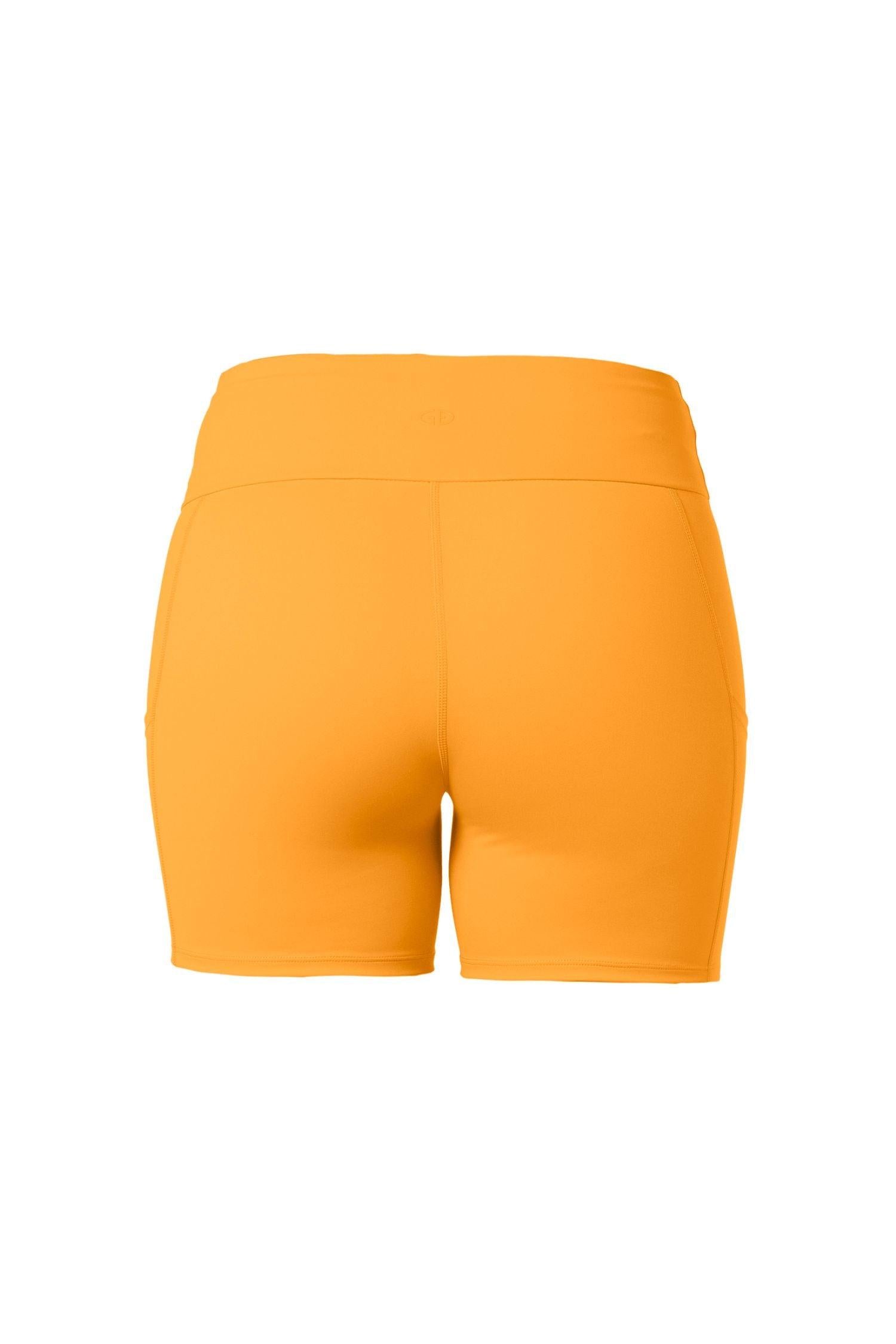 GOLDBERGH Short donna Florish sportivo aderente papaya 