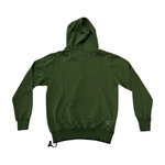 INTHEBOX Felpa unisex verde con cappuccio in cotone ricamato 