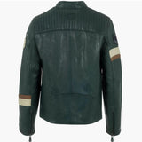 STEVE MCQUEEN Giubbotto uomo in pelle Bill Petrol 