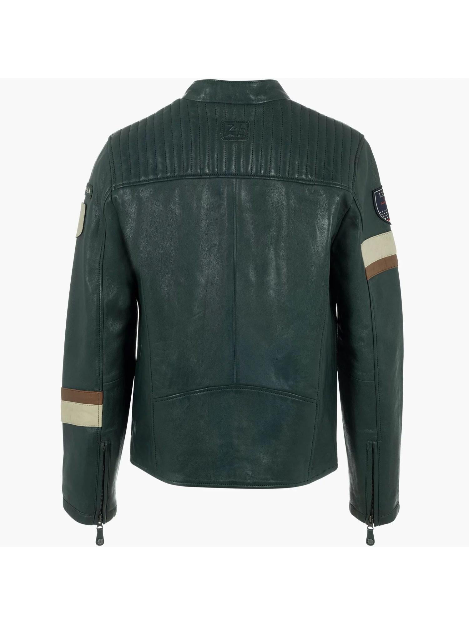 STEVE MCQUEEN Giubbotto uomo in pelle Bill Petrol 