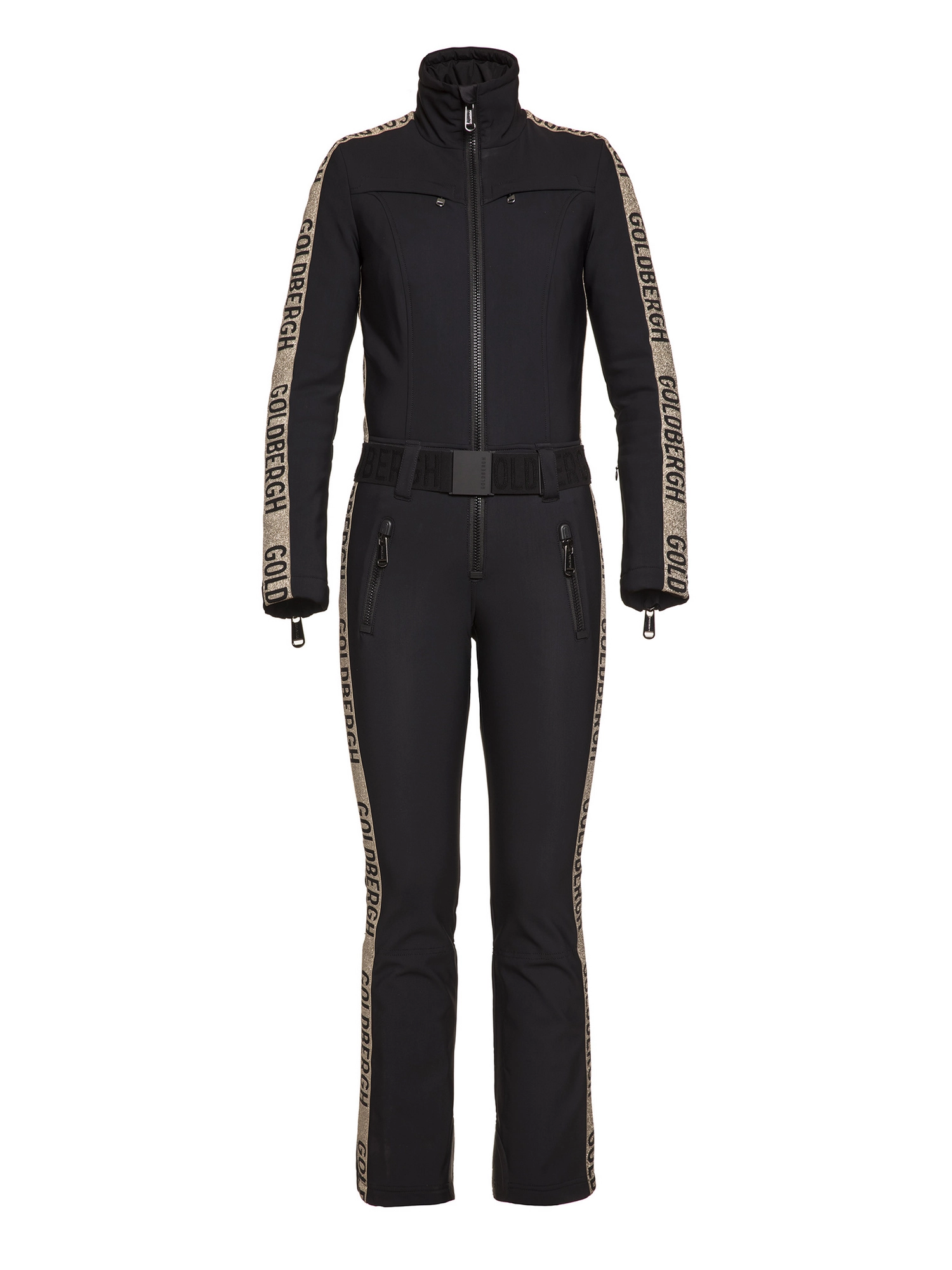 GOLDBERGH Tuta sci donna Goldfinger oro slim fit 