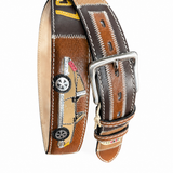 RED BELTS Cintura artigianale in pelle Porsche 1957 