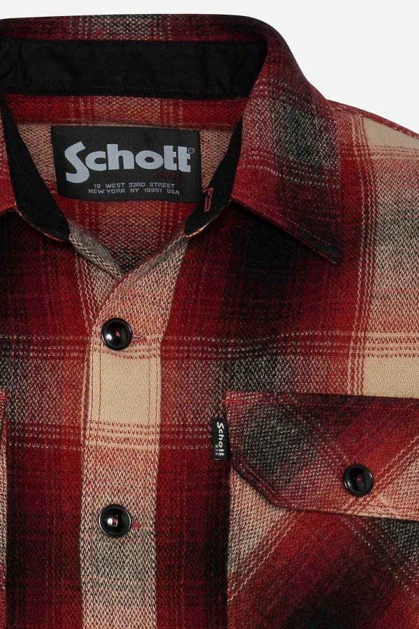 SCHOTT Giacca camicia Shcarl4 