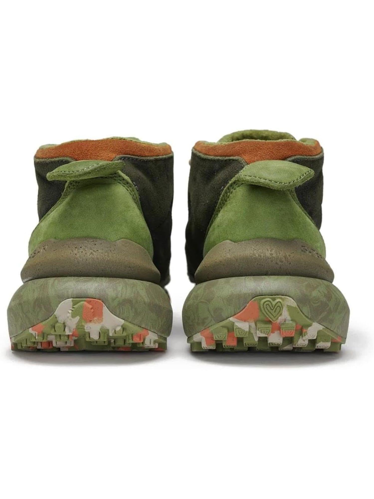 SATORISAN Stivaletti unisex in pelle verde muschio Kiso Metta Premium 