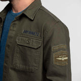 DAYTONA 73 Camicia militare uomo Jeffbull light khaki 