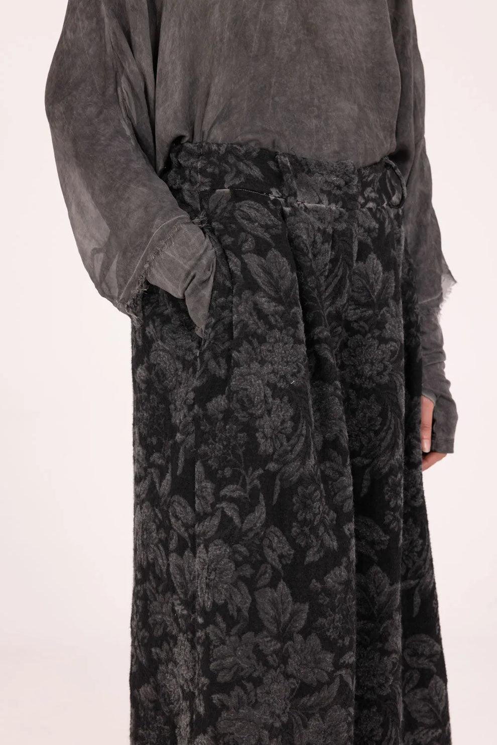 SANCTAMUERTE Pantalone donna Palazzo S192 