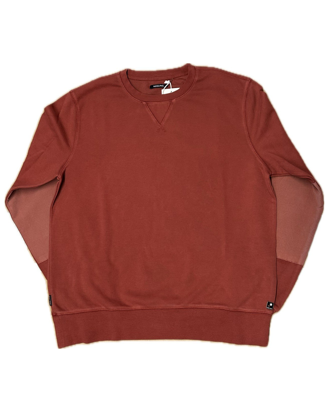KEELING Felpa unisex in cotone Cinnabar Sabah Crew girocollo 