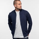 DAYTONA 73 Cardigan Arnold uomo navy in cotone e cashmere con zip 
