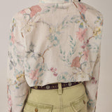 MAISON HOTEL Camicia donna Narciso Botanica in cotone floreale 