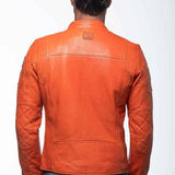 LE MANS Giubbotto uomo Duff4 Orange pelle montone 2XL 