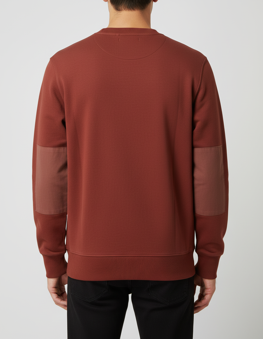 KEELING Felpa unisex in cotone Cinnabar Sabah Crew girocollo 