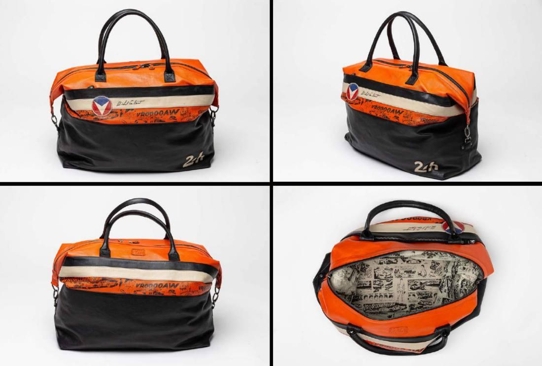 Borsa uomo 48h in pelle Michel Vaillant BORSA PELLE 48H MICHEL VAILLANT BLACKOR  LE MANS 