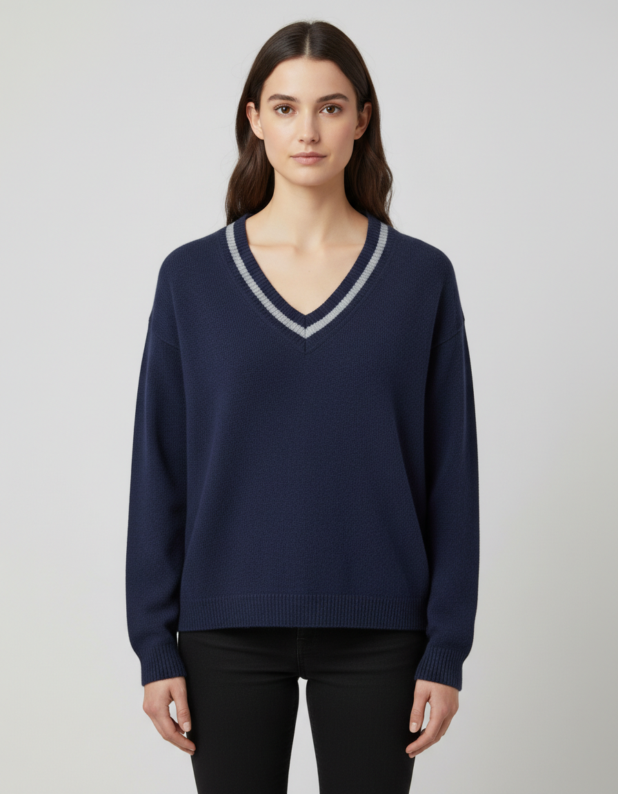 BE YOU GERALDINEALASIO Maglia Benedicta blu 