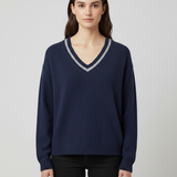 BE YOU GERALDINEALASIO Maglia Benedicta blu 