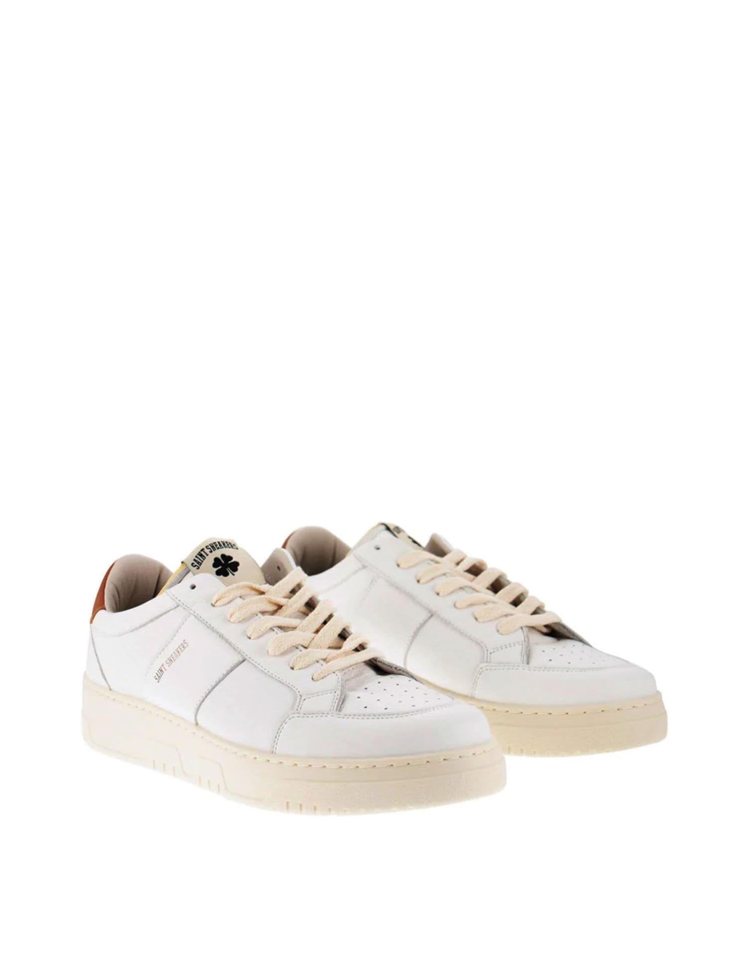 SAINT SNEAKERS Sneakers uomo in pelle bianca Saint Golf 