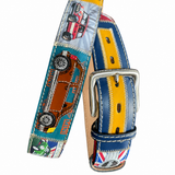 RED BELTS Cintura artigianale in pelle Mini Grand Prix 