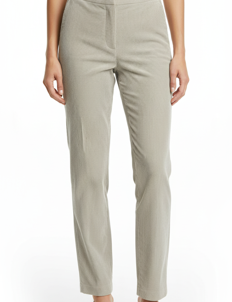 RE-HASH Pantaloni donna velluto panna Nelly-EL 