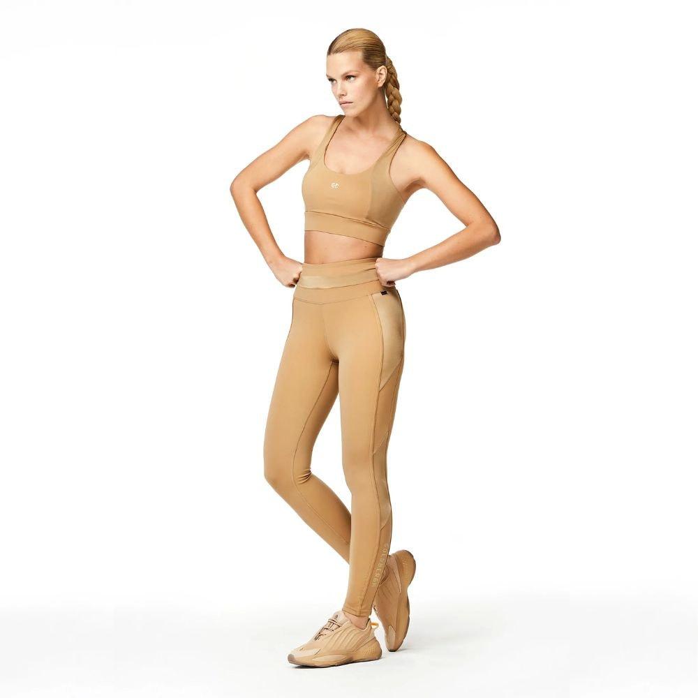 GOLDBERGH Leggings donna Skyscraper sportivi caffelatte 