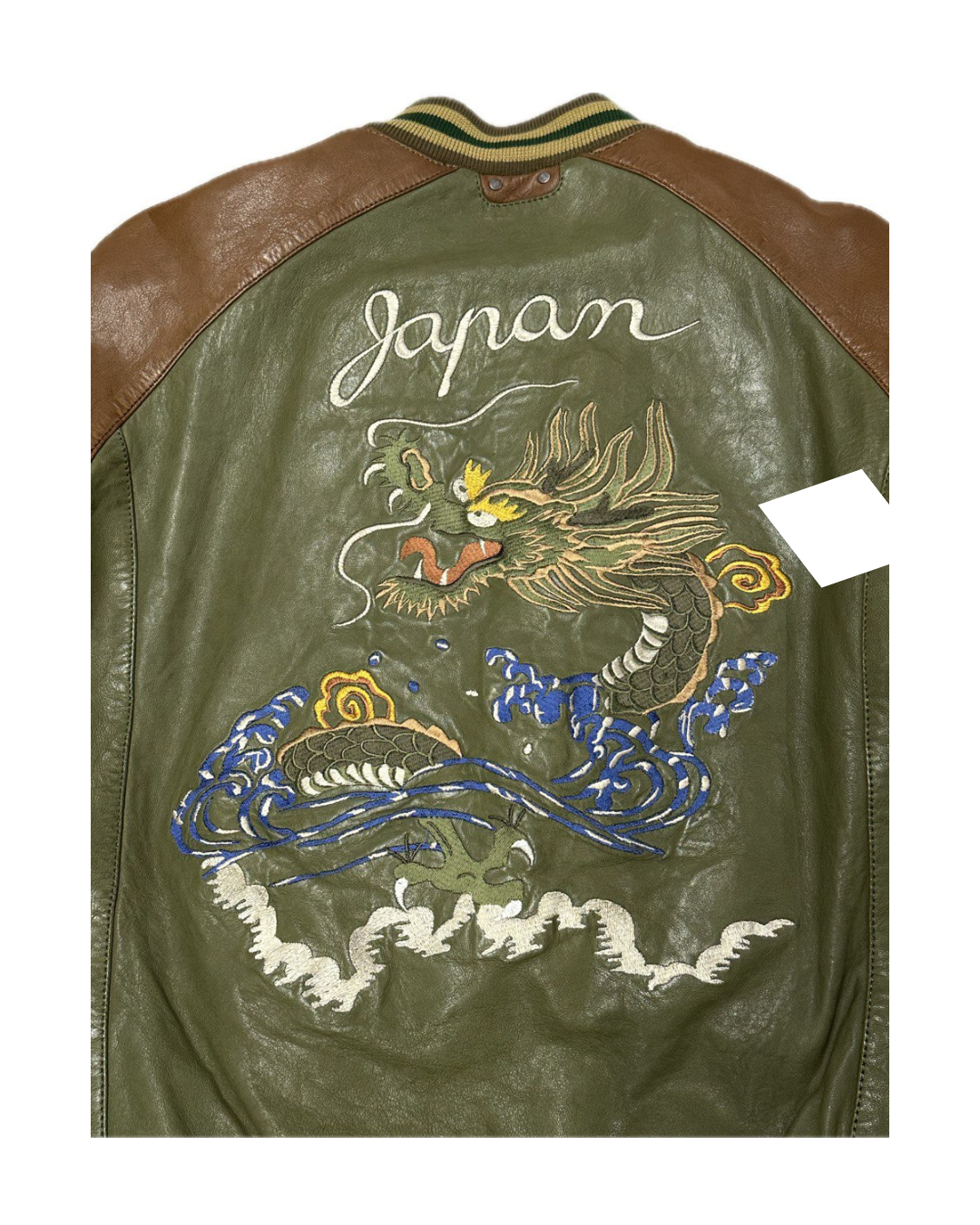 DAYTONA 73 Giacca uomo in pelle verde Hanks 