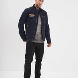 DAYTONA 73 Giacca uomo Bowen in twill di cotone blu 